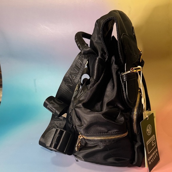 all in one vegan leather backpack set Large Purse with Wallet Pouch Convertible Handbag for Ladies Guitar Strap Brown a wipe pocket Vegan Leather Legacy Backpack